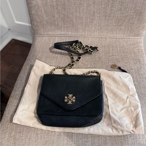 Tory Burch Camera Crossbody Black and Gold
